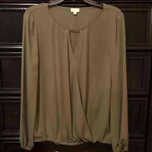 Olive Green Cremieux Blouse